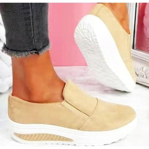 Female Thick Bottom Sneakers Mixed Colors Round Toe Platform Shoes Women Flats Casual Ladies Running Off White Shoes Spring