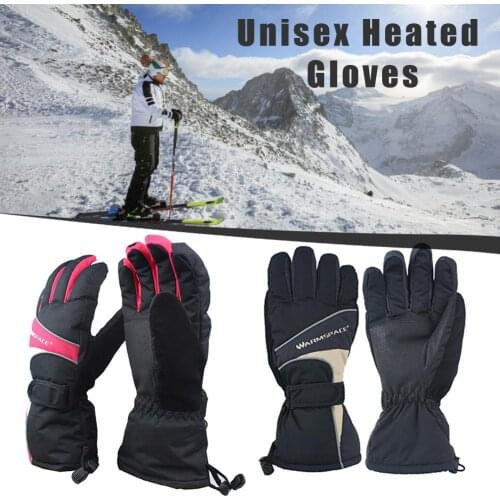 Winter Waterproof Unisex Heated Glove USB Rechargeable Gloves Battery Powered Gloves For Motorcycle Skiing
