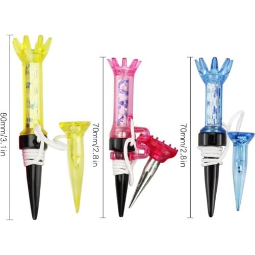 1 Pcs Golf Tees Magnetic Plastic 70mm/80mm 360 Degree Golf Tees For Driver Fairway Golf Accessories
