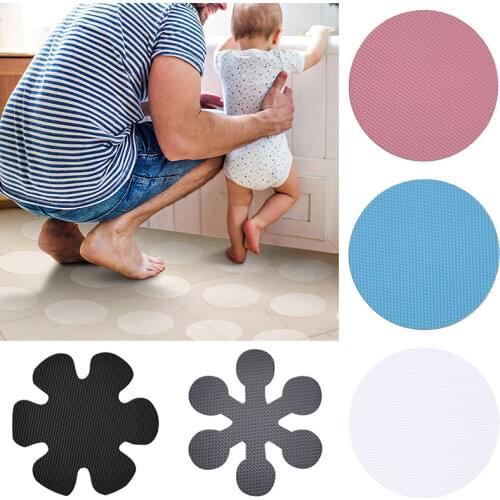 10 Pcs Bathroom Non-Slip Stickers New Mulit Style Transparent Shower Stickers Home Self-Adhesive Waterproof Bath Safety Sticker