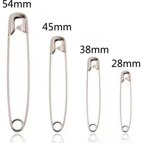 50/100pcs High Quality Safety Pins DIY Sewing Tools Accessory Silver Metal Needles Safety Pins Small Brooch Apparel Accessories