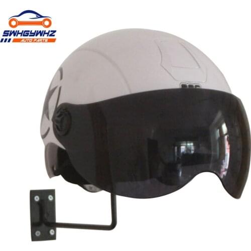 Aluminum Helmet Display Stand Motorcycle Helmet Holder Hanger Support Wall Mounted Hook Rack