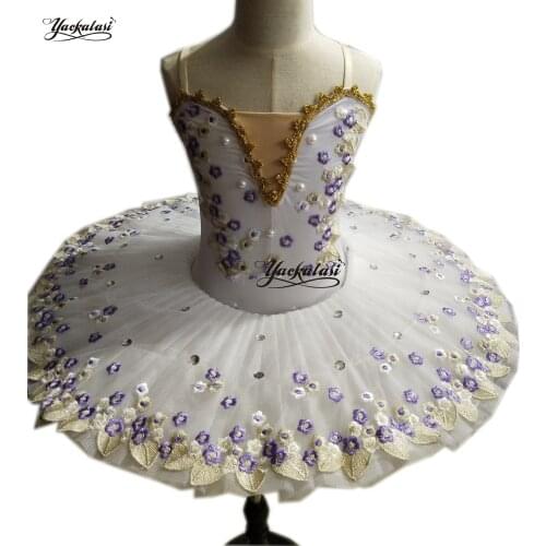 New lace Ballet Tutu Swan Lake Girls Ballet Costume Ballerina Stage Performance show Children Professional Dance Dress For kids