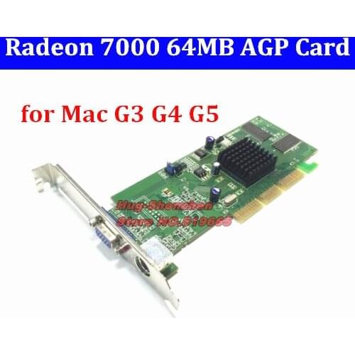 Free Shipping 100% Original for Mac G3 G4 G5 Graphic Card NEW Radeon 7000 AGP 64MB Video Card DVI VGA TV-Out