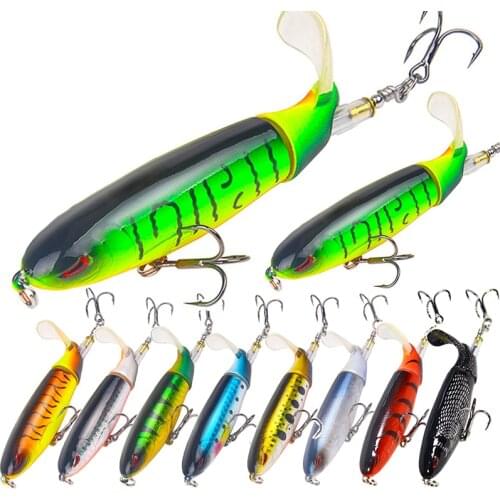 1Pc Whopper Plopper Pike Fishing Lure Stickbait Pencil Topwater Artificial Bait Hard Lures For Fish Tackle Wobbler Wobblers Tool