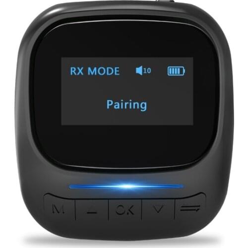OLED Display Bluetooth 5.0 Audio Transmitter Receiver 3.5mm AUX Jack RCA Wireless Adapter for TV Car PC Speaker