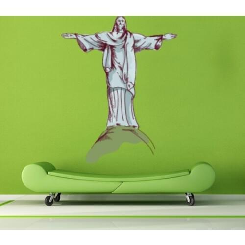 Brazil Monte CristoTravel The Word Landmark Wall Sticker Wedding Decor Vinyl Waterproof Wall Sticker Wallpaper Wall Decal