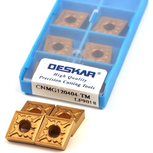 DESKAR CNMG120404 TM LF9018 CNMG120408 TM LF9018 High quality CNC lathe carbide tool blade steel turning tool