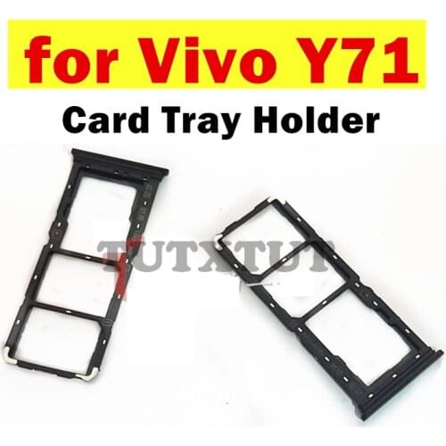 For Vivo Y71 Card Tray Holder SIM Card SD Card Slot Holder Adapter Repair Spare Parts