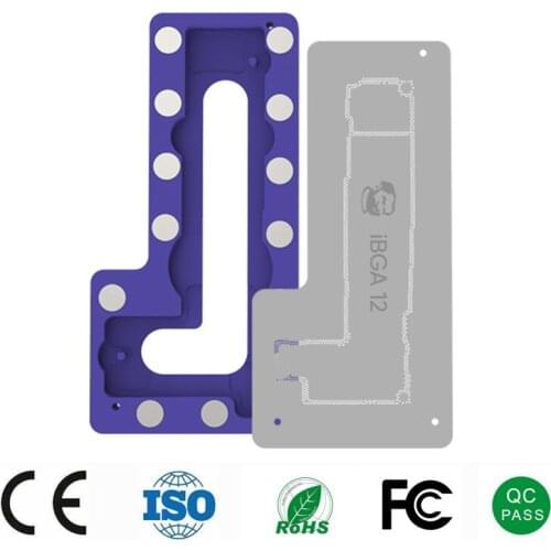 MECHANIC IBGA-12 3D Middle Level Positioning Ball Planting Platform Planting Mainboard Degumming Fixed Fixture For Iphone 12 Pro