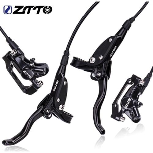 ZTTO MTB Bicycle Hydraulic Disc Brake Front Rear Mountain Road Bike Calipers Rotor Kit Oil Pressure Set Similar with MT200 MT315