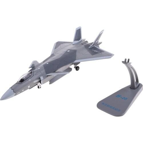 1/100 Metal J-20 Static Aviation Model Airplane Aircraft Fighter Diecast Plane Toys