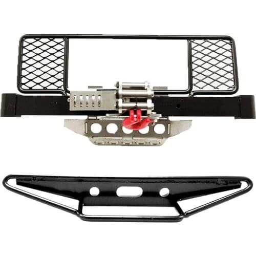 Metal Front Rear Bumper Protection Board Winch for MN D90 D91 D99 MN99S 1/12 RC Car Upgrade Spare Parts