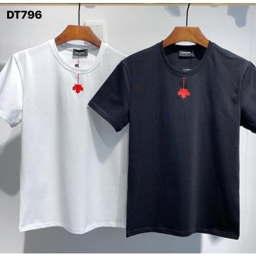 Trendy brand Dsquared2-Simple round neck short sleeve, couple style, 2021 womens clothing DT796