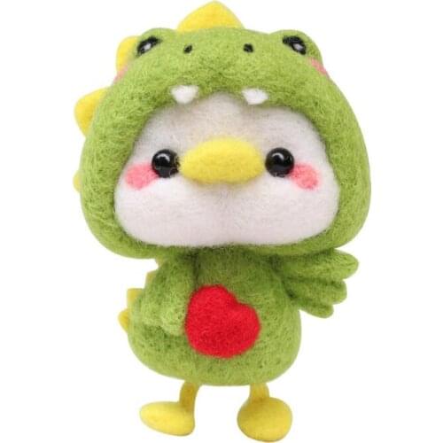 Strawberry Duck wool needlepoint kit wool felt needle felting decoration craft needlecraft DIY ha