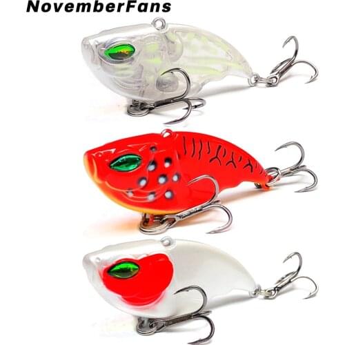 NovemberFans 5.5cm 10.5g VIB Fishing Lures Hard Wobblers Sinking Vibe Bait Artificial Fishing Tackle for Fishing