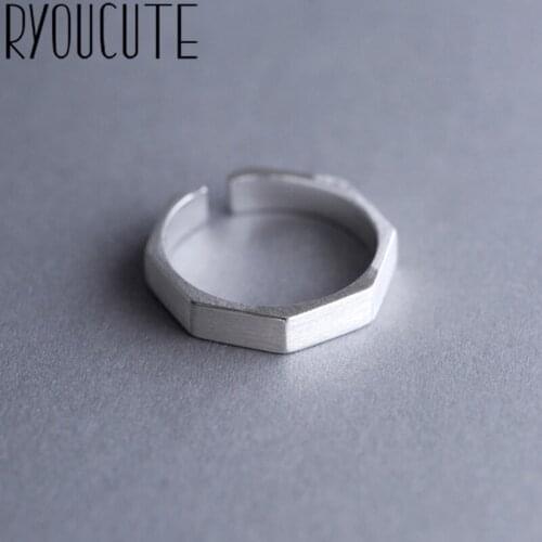 New Charming Open Hexagon Ring for Women Vintage Boho Party Rings Gothic Punk Jewelry Gifts for Girls 2021