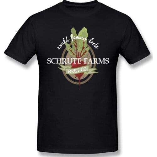 The Office Tv Series Schrute Farms Vintage T Shirt Plus Size Cotton Short Sleeve Custom T-shirt