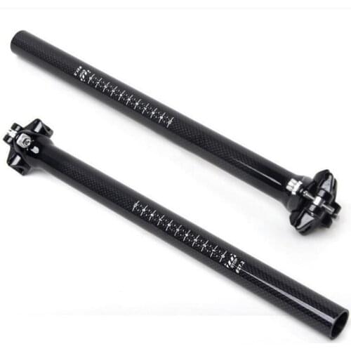 Carbon Fiber Bicycle Seatpost MTB Seat Post Road Bike SeatPost 25.4/27.2/28.6/30.4/30.8/31.6x350/400/450mm Seat Tube Accessories