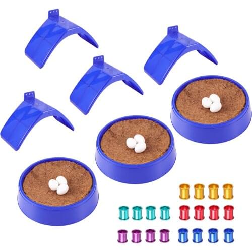 Pigeon Supplies Set Bird Breeding Nest Bird Egg Mat Pigeon Stand Dove Rest Stand Solid Plastic Pigeon Eggs 8mm Bird Foot Ring