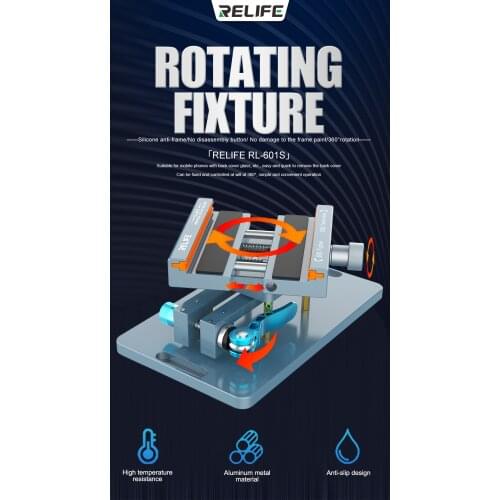 RL-601S Universal Back Glass Fixture For iP 12mini 12 Pro Max 11 Pro Max Xs X 8 8P Broken Rear Cover Separting Holder RepairTool