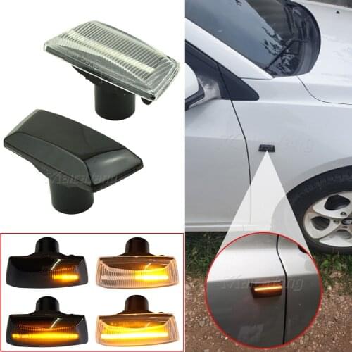 2pcs LED Dynamic Side Marker Turn Signal Light Sequential Blinker For Opel Insignia A Astra H Zafira B Corsa D Meriva B Adam