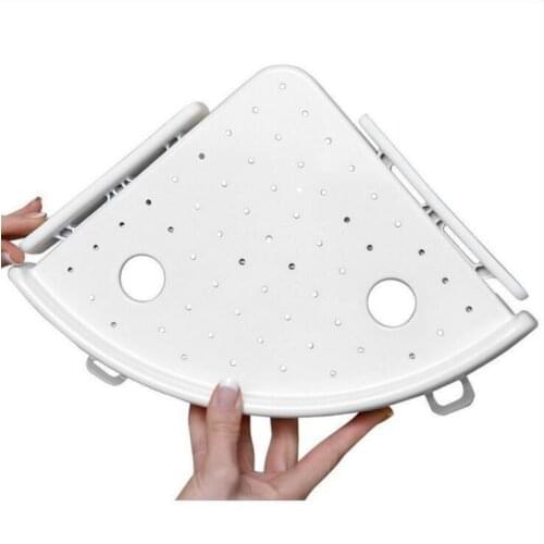 NO-Drilling Corner Organizers Removable Bathroom Shower Shelf Organizer Waterproof Shower Corner Rack for Bathroom & Kitchen