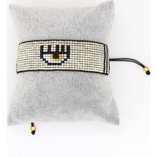 ZHONGVI 2021 Trendy Handmade Jewelry Lucky Miyuki Pulseras Gift Adjustable Bracelets Wholesale Evil Eye Bracelet For Women