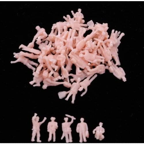 1/150 Painted Plastic Worker People Action Figure N Layout Park Garden Scene