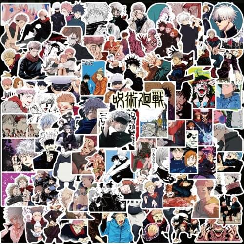 10/50/100pcs Cartoon Jujutsu Kaisen Graffiti Sticker for Skateboard Guitar Luggage Notebook Laptop DIY Anime decals Waterproof