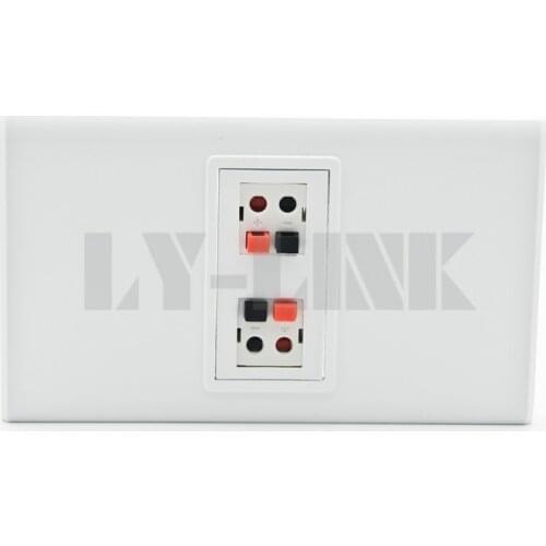 120 X 70 size 2 ports banana sound box speaker wall plate