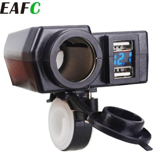 Motorcycle Accessories Cigarette Lighter Socket Power 5V 4.2A Dual USB Charger 12V-24V for Motorcycle for Harley Davidson
