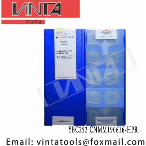 Free shipping high quality 10pcs/lots YBC252 CNMM190616-HPR cnc carbide turning inserts