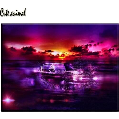 Diamond Embroidery Fantasy car landscape DIY Diamond Painting Diamond Mosaic needlework 3d picture full rhinestone living room