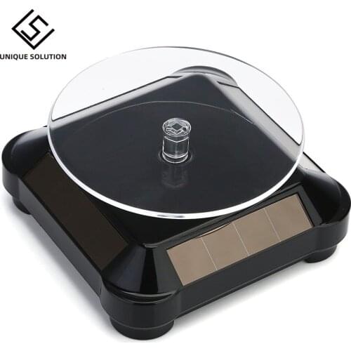 3D printer parts Solar Rotating Showcase Stand 360 Turntable For 3D printer model Display Showcase