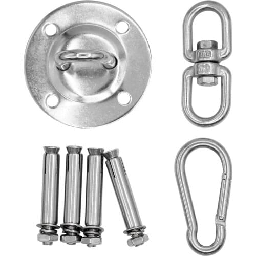 Indoor Outdoor Professional Connecting For Yoga Easy Install Wall Stainless Steel Camping Travel Hammock Hook Home Heavy Duty