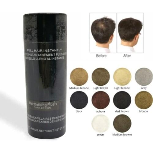Keratin Hair Fiber Applicator Concealer Powder 27.5g Hair Building Fibers Hairline Optimizer Dense Hair Growth