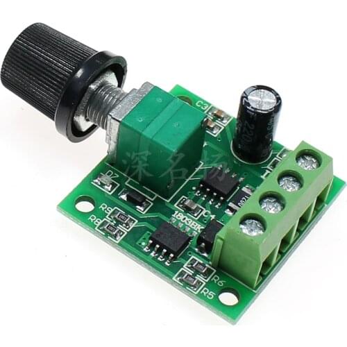 DC 1.8V 3V 5V 6V 12V 2A PWM Motor Speed Controller Low Voltage Motor Speed Controller PWM 0~100% Adjustable Drive Module