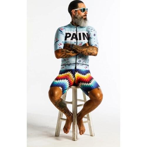 LOVE THE PAIN summer men short sleeve Mtb cycling jersey set conjuntos ciclismo bib shorts Gel cushion mountainbike roadbike set