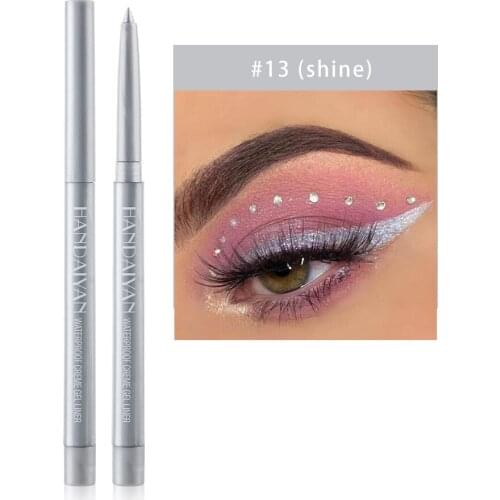Multi-Function Waterproof Creme Gel Eye Shadow Liner Long-Lasting Smooth Bright Color Pearlescent And Matte 6-Color Eyeliner Set