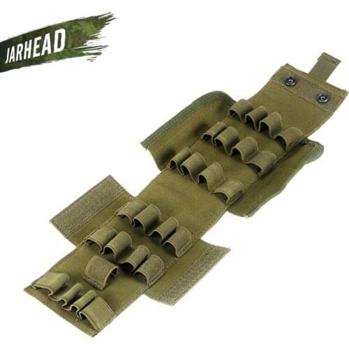 Outdoor Tactical Bullet Bag 12g Bullet Package Molle Accessories Bag Hunting Bullet 25 Shotgun Shells Bag