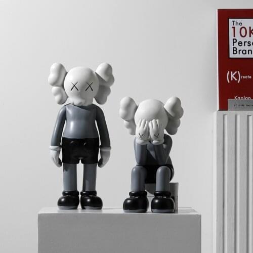 Newest 30cm Oversized Light Luxury Violent Bear Ornament Doll Action Figure Creative Art Living Room Desktop Decoration Toy Gift