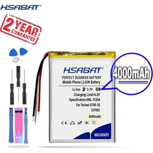 New Arrival [ HSABAT ] 4000mAh 337092 Replacement Battery for Teclast X70R 3G Tablet PC
