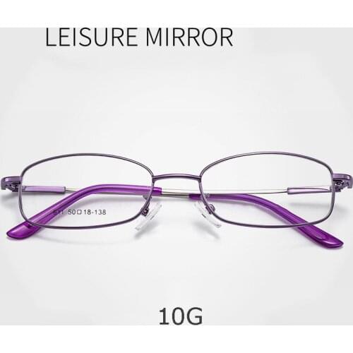 New Arrival Alloy Reading Frame Glasses Anti-Blue Ray Myopia Spectacles with Spring Hinges Men and Women Style Full Rim