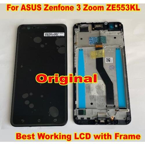 100% Tested Work Glass Sensor LCD Display Touch Screen Digitizer Assembly Sensor For ASUS ZenFone 3 Zoom ZE553KL ZE553 Z01HDA