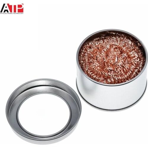 Desoldering soldering iron mesh filter cleaning nozzle tip copper wire ball clean ball dross box Cleaning Ball