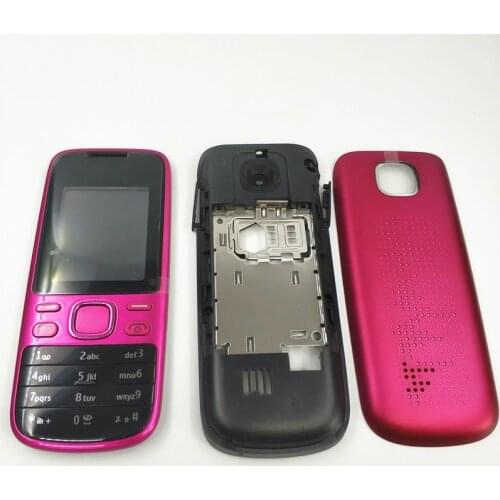 Full Housing For Nokia 2690 Housing Front Faceplate Frame Cover Case+Back Cover/battery Door Cover+Keypad
