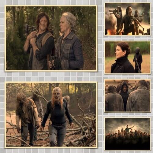 The Walking Dead Season 2 Movie Poster Wall Stickers For Home Room Bar Decor Art