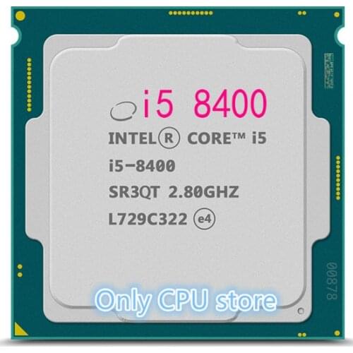 Intel i5 8400 Processor 6-Core 2.8GHz 65W Socket LGA 1151 Desktop CPU free shipping
