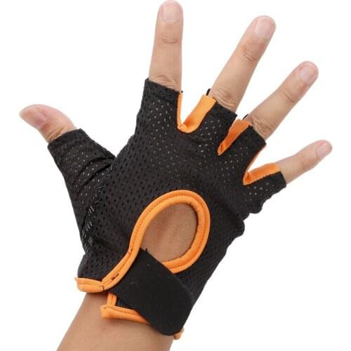 Professional Gym Fitness Gloves Power Weight Lifting Women Men Crossfit Workout Bodybuilding Half Finger Hand Protector